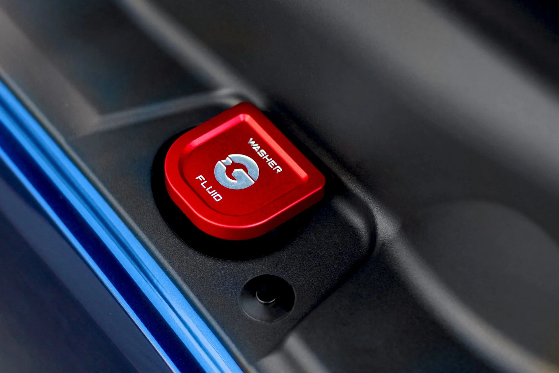Toyota GR Supra 2020+ (A90) BLACKLINE Performance Washer Fluid Cap alt