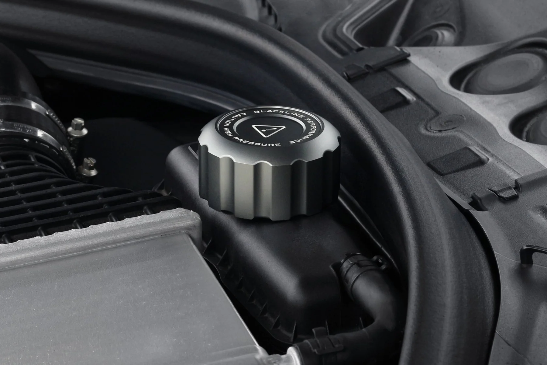 BMW M Car Series BLACKLINE Performance GREY Charge Cooler Tank Cap Cover