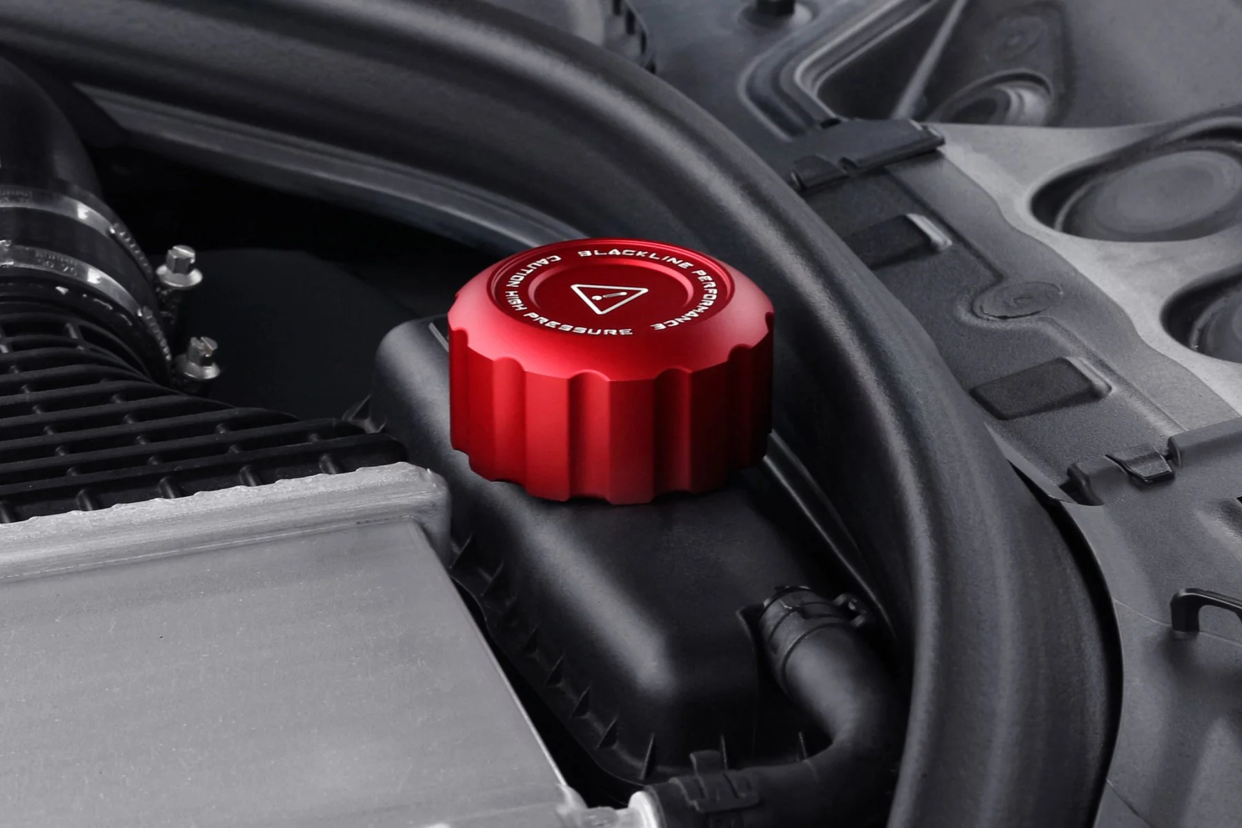 BMW M Car Series BLACKLINE Performance Edition RED Charge Cooler Tank Cap Cover