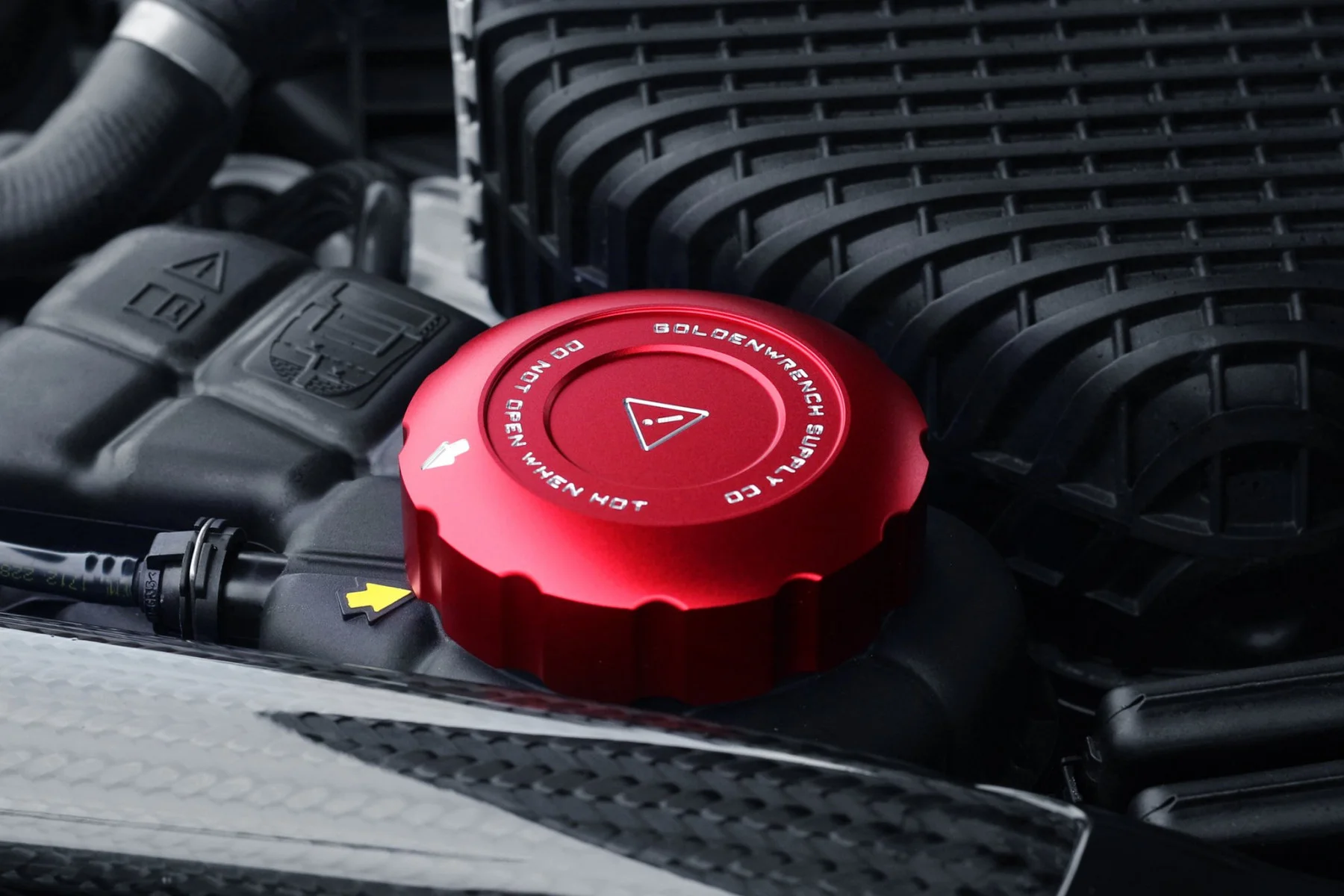 BMW M Car Series BLACKLINE Performance Edition RED Coolant Expansion Tank Cap Cover